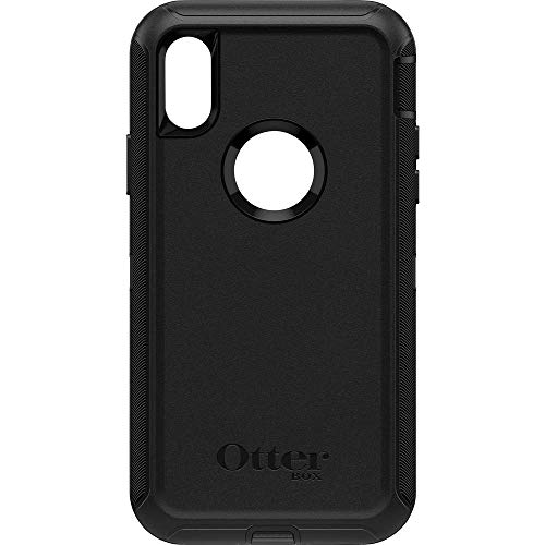 OtterBox Defender Coque pour iPhone X / iPhone Xs, Antichoc, anti-chute, ultra-robuste, coque de protection, supporte 4x plus de chutes que la norme militaire, Noir