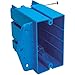 1-Gang PVC Molded Multi-Purpose Electrical Wall Box Blue