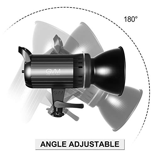 Image of GVM 100W Bi-Color LED Video Light, Photography Lighting with Bowens Mount, APP Control System, Lantern Softbox Video Lighting Kit for YouTube Outdoor Studio, Dimmable 3200K-5600K, CRI 97+