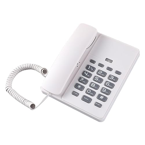 Téléphone fixe analogique filaire Hcd de bureau compact et résistant pour hôtel