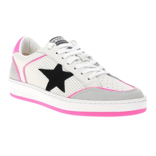 VINTAGE HAVANA Womens Delma 2 Perforated Lace Up Sneakers Shoes Casual - Pink, White2