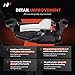 A-Premium Rear Right Passenger Side Interior Door Handle Compatible with Ford Taurus X 2008 2009, Chrome Lever, Replace# 8F9Z7421818A