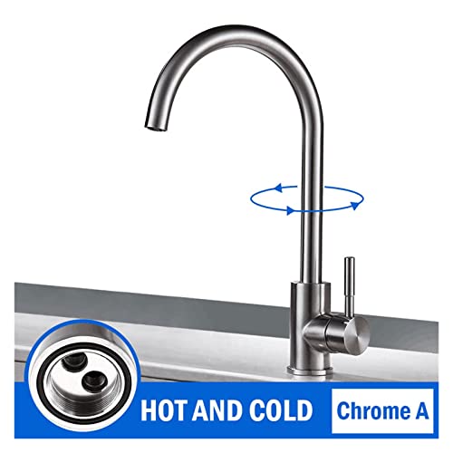 Robinet de cuisine en acier inoxydable noir mat durable et élégant - 6