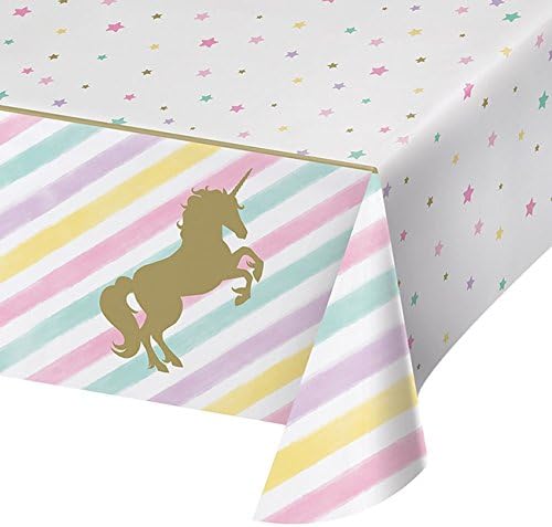 Creative Convertting Unicorn Theme Plastic Tablecover - 1 Pc