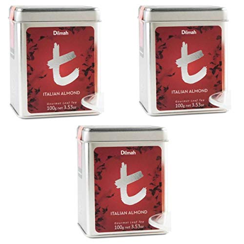 Thé italien aux amandes Dilmah vrac : finis les thés amers avec ce lot de 3 boîtes de 100 g