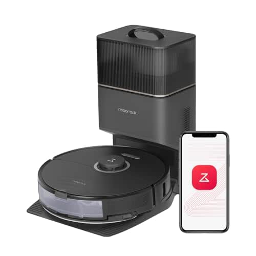 roborock S8+ Robot Vacuum, Sonic Mop with Self-Empty Dock, Stores