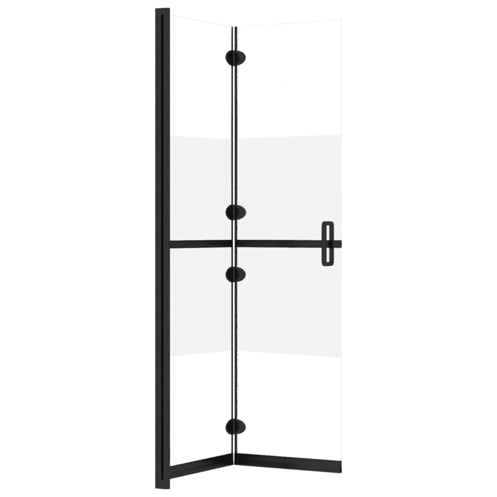 ZEYUAN Parete per Doccia Walk-in Pieghevole in Vetro ESG 120x190 cm,Parete per Doccia Walk-in,Porta Doccia,Parete Vasca da Bagno,Parete Doccia-151191