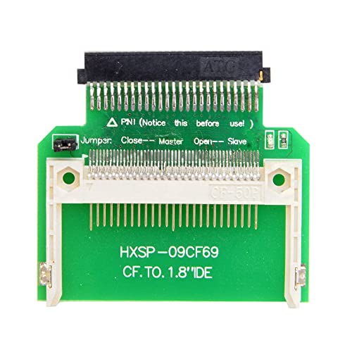NFHK CF Compact Flash Memory Card to 50pin 1.8 Inch IDE Hard Drive SSD Converter Adapter, Black,Green, 1.8inch - Image 4