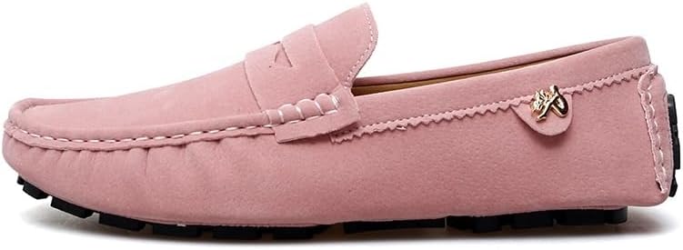 Men's Suede Penny Loafers Slip-On Moccasin Driving Shoes