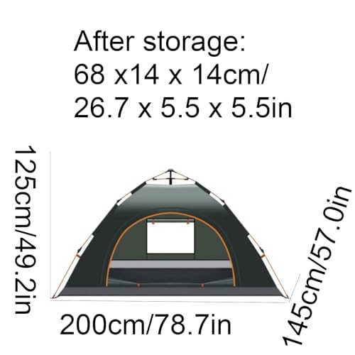 Carpa de camping automática portátil para 1-2 personas miniatura 2