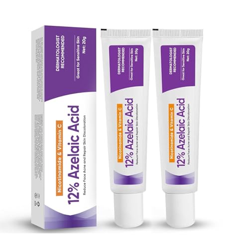 Suero Facial de Ácido Azelaico al 12%, para Piel con Imperfecciones, contra el Enrojecimiento, Anti-Espinillas y Nódulos, para Piel Sensible, Ilumina las Marcas de las Espinillas (2)