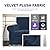 ZNSAYOTX Luxury Velvet Couch Cover 4 Piece (72"-92") Stretch Sofa Covers for 3 Cushion Couch Thick Soft Sofa Slipcover with Non Slip Strap, Dog Pet Friendly Nice Furniture Protector (Navy Blue)