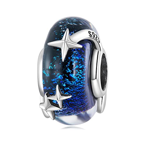 Perle de Murano bracelet européen argent 925 breloque océan cadeau femme