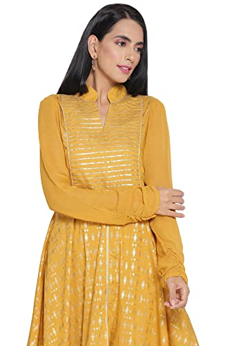 Image of Aurelia Women's Polyester Regular Fit Printed Regular Kurta