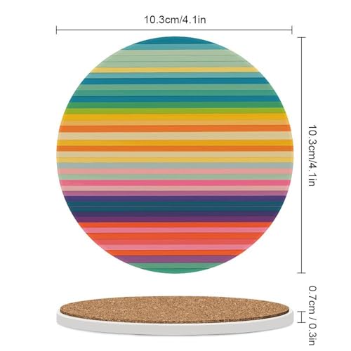 Dessous de verre céramique et liège absorbant contre taches eau et rayures