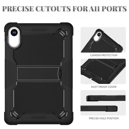 Image of ProElite Cover for Xiaomi Redmi Pad 2 11 inch Case, Rugged Shockproof Heavy Duty Back Case Cover for Xiaomi Redmi Pad 2 11 inch, Black