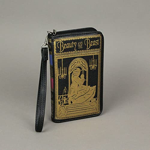 Things2Die4 Black and Gold Beauty and the Beast Checkbook Style Fashion Wallet, One Size4