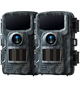 2 Pack 4K 48MP Trail Camera,Clear Night Vision 0.1s Trigger Time Latest Sensor Motion Game Camera...