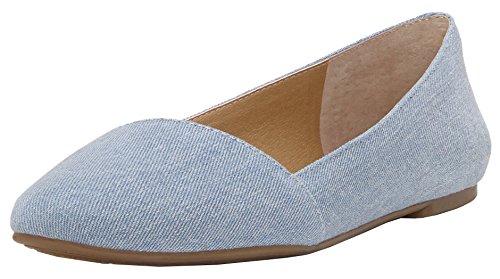Lucky Women's Archh Ballet Flat, Chambray, 8 M US
