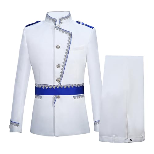 Pantalon de costume et sa veste col montant l'ensemble chic