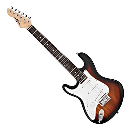 Guitare Électrique LA 3/4 Pour Gauchers + Pack Ampli 10 W Sunburst - Les Beatles, Paul McCartney, John Lennon, RIngo Starr, George Harrison Guitare Électrique LA 3/4 Pour Gauchers + Pack Ampli 10 W Sunburst – Image 3