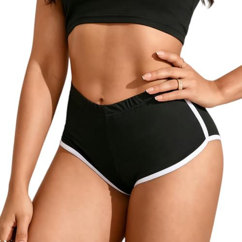 Image of mini kitty Yoga Booty Shorts (UK, Alpha, M, Regular, Regular, Black)
