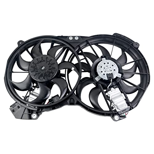 NICEKE Ventilador del radiador & módulo de Control del Ventilador Compatible con A6 4F C6 2.7 3.0 4.2 4F0121003K 4F0959455J 4F0959455K 1137328230 1137328159 1137328616 1137328364
