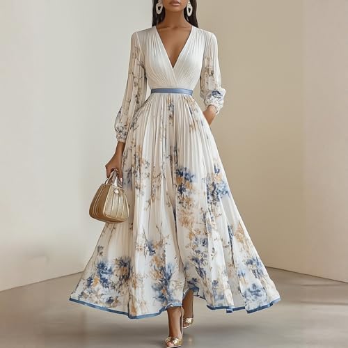 Robe longue bohème fluide anti-chaleur pour soirée - 2