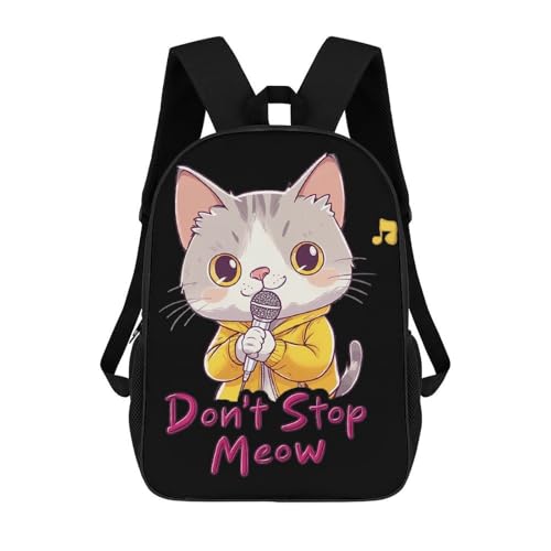 Cat Don't Stop Meow Unisex Backpack 17