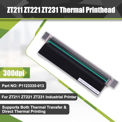 Image of P1123335-013 Thermal Printhead for Zebra ZT111 ZT211 ZT231 300dpi Thermal Barcode Label Printer