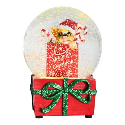 Taman Dog Musical Snow Globe Decoration Cover