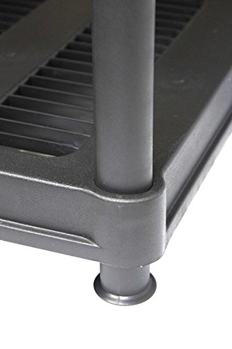 Juggernaut Storage Plastic Shelving, 36" Width x 72" Height x 18" Depth, Black (RS3618-5BLK) - Thumbnail 2