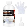 YKF Tile Bonding Adhesive, 10.5oz Cement Glue for Concrete, Tile, Floor & Wall, Quick Fix for Loose Tiles - Indoor Outdoor Use