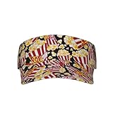 Popcorn Print All-Purpose Adult Sunscreen Visor Cap - Unisex and Stylish - Perfect for Outdoor Activities