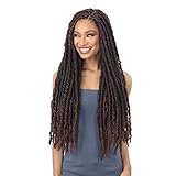 Freetress Synthetic Braid - 2X INDIE DISTRESSED LOC 26 INCH (1B Off Black)