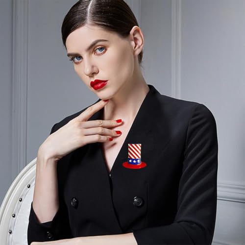 Image of USA Flag Brooch Pin Souvenir for United States of 2026 Veteran's Day Pin Patriotic Accessories Independence Day Decor Gifts for Sister