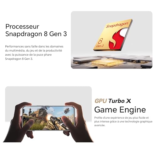 HONOR 400 Pro Smartphone 5G Dual SIM NFC 12GB RAM 5300 mAh Caméra 200MP Ultra Haute Définition Android 15 6 7 Pouces Écran AMOLED Lunar - vue 8