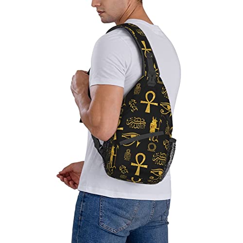 Image of Sling Backpack For Men Hiking Daypack Crossbody Shoulder Bag Travel Chest Pack | Hiking