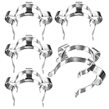 M METERXITY 5-Pack Lab Joint Clip, for 19/22 Glass Standard Ground Glass Joint Stainless Steel Lab Glassware Clamps for Laboratories/Home DIY/Industrial Repairs Conical Interface Clip