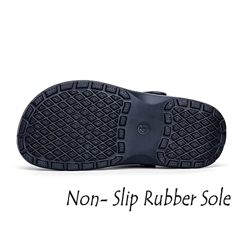 Image of Meidiastra Men Chef Clogs Slip Resistant Garden Clogs with Arch Support Safety Nursing Shoes Work Shoes Water Oil Resistant for Men Food Service
