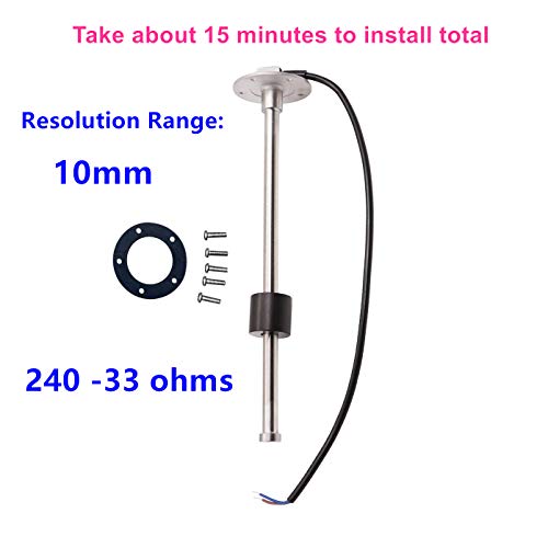 Aoditeck 240-33 Ohms 7"(180Mm) Fuel Sending Unit Marine For Boat Car Fuel Tank Sender Fuel Water Level Sensor Marine Gas Water Tank Sensor Fuel Gauge Sending Unit Truck Marine Gas Water Tank Sender #TOP1