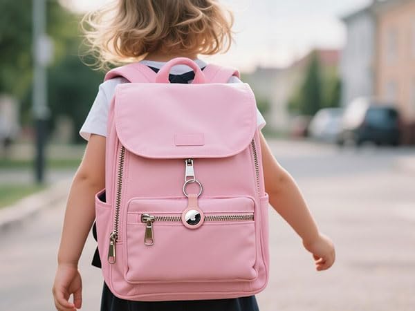 Citymore 4 Pack IPX8 Waterproof for AirTag Keychain,with Soft Silicone AirTags Holder Case Key Ring, Compatible with Apple AirTag for Luggage,Keys, Dog Collar etc - Image 8