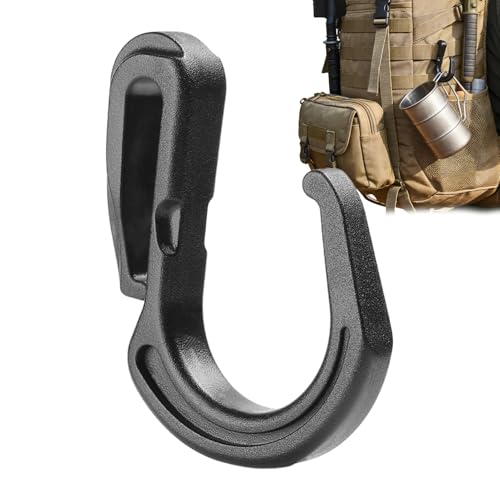 Mosquetón pequeño – Gancho ajustable resistente de 21 mm | Ganchos de almacenamiento para llaves, para senderismo, ciclismo, camping, viajes, hogar, bolsa, llave, lámpara, taza, herramienta