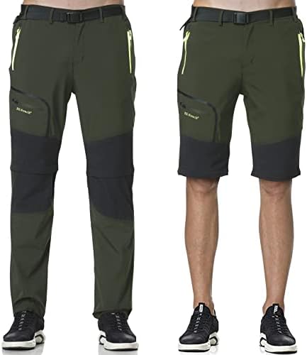 SOLOYEE Pantalones Trekking Hombre Montaña Pantalones Convertible...