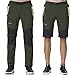 SOLOYEE Herren Wanderhose Zip Off Trekkinghose Outdoorhose Wasserdicht Schnelltrocknend Softshellhose Abnehmbar Outdoor Shorts Sommer