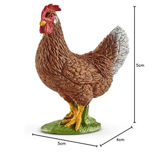 Miniatura 5 de Schleich 13826 Gallina, A Partir De 3 Años, Farm World - Figura, 2 X 4 X 5 Cm