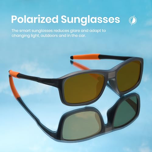 Cyxus 0.1 Seconds Smart Photochromic Sunglasses Men Women Polarized Sunglasses UV Protection with Blue Light Blocking P11763