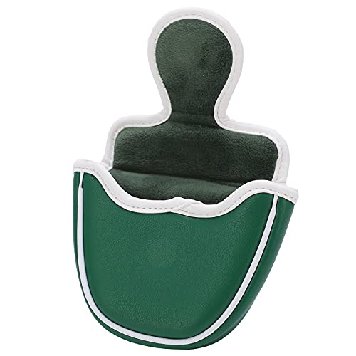 Mallet Putter Cover Couvre-Chef de Golf magnétique Couvre-Chefs Talon Shafted Brodé Cue Protectioncover Demi-Cercle Putterheadcover