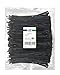 HS Durable Plastic Zip Ties 8 Inch (Bulk-1000 Pack) UV Black Cable Ties 40 Lbs Self-Locking Plastic Ties,Outdoor Purpose