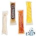 AZONBEY 140Pack Disposable Ice Popsicle Mold Bags,Homemade Ice Pop Bags with A Funnel and Zip Seals For Ice Candy Pops,Juice & Fruit Smoothies, Yogurt Sticks Popsicle Bags